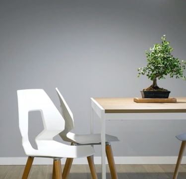 A beautiful room with a modern design and furniture