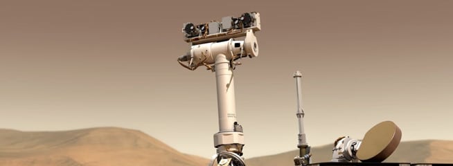 Picture of a robot on Mars